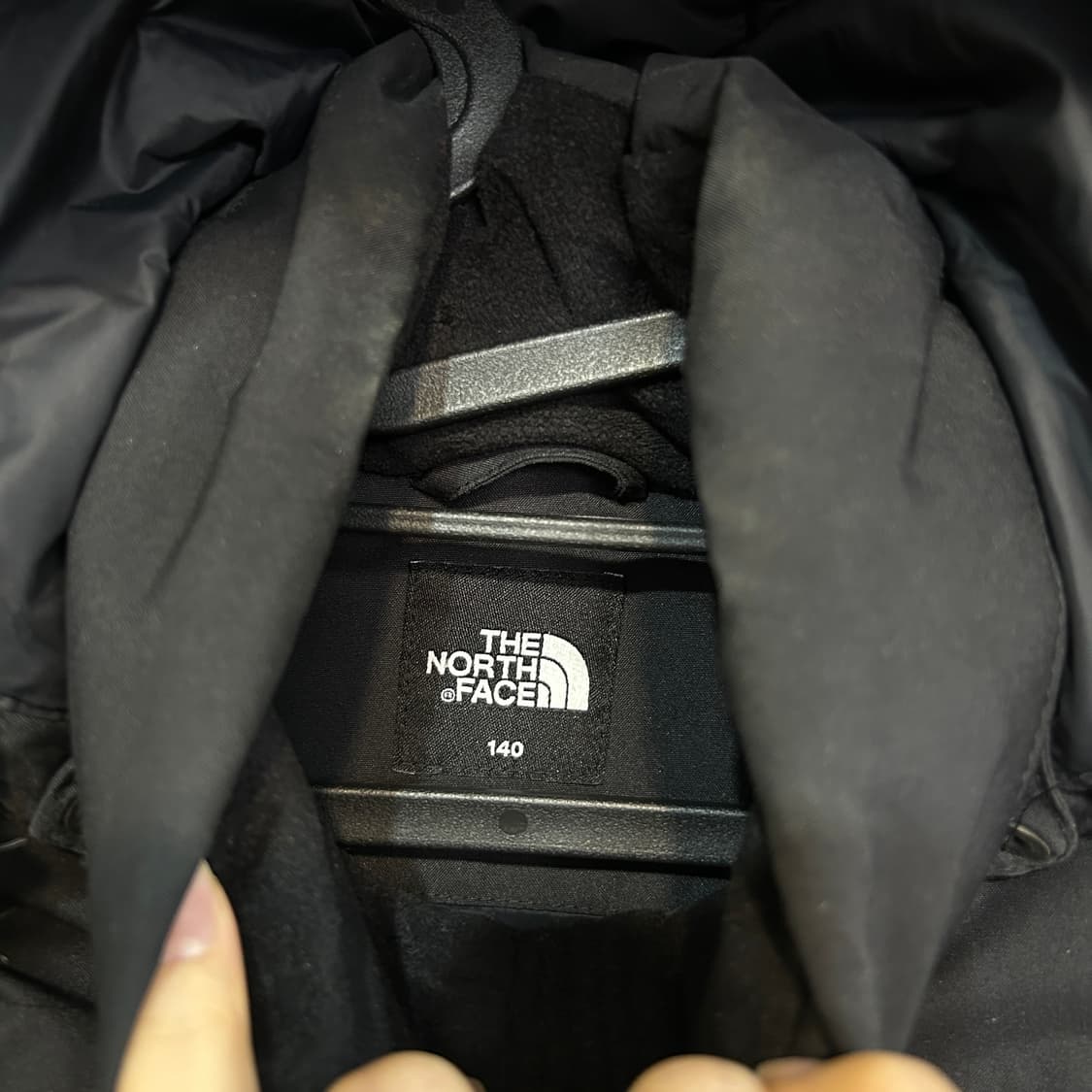 노스페이스 키즈 구스다운 패딩 140 블랙  상품이미지2