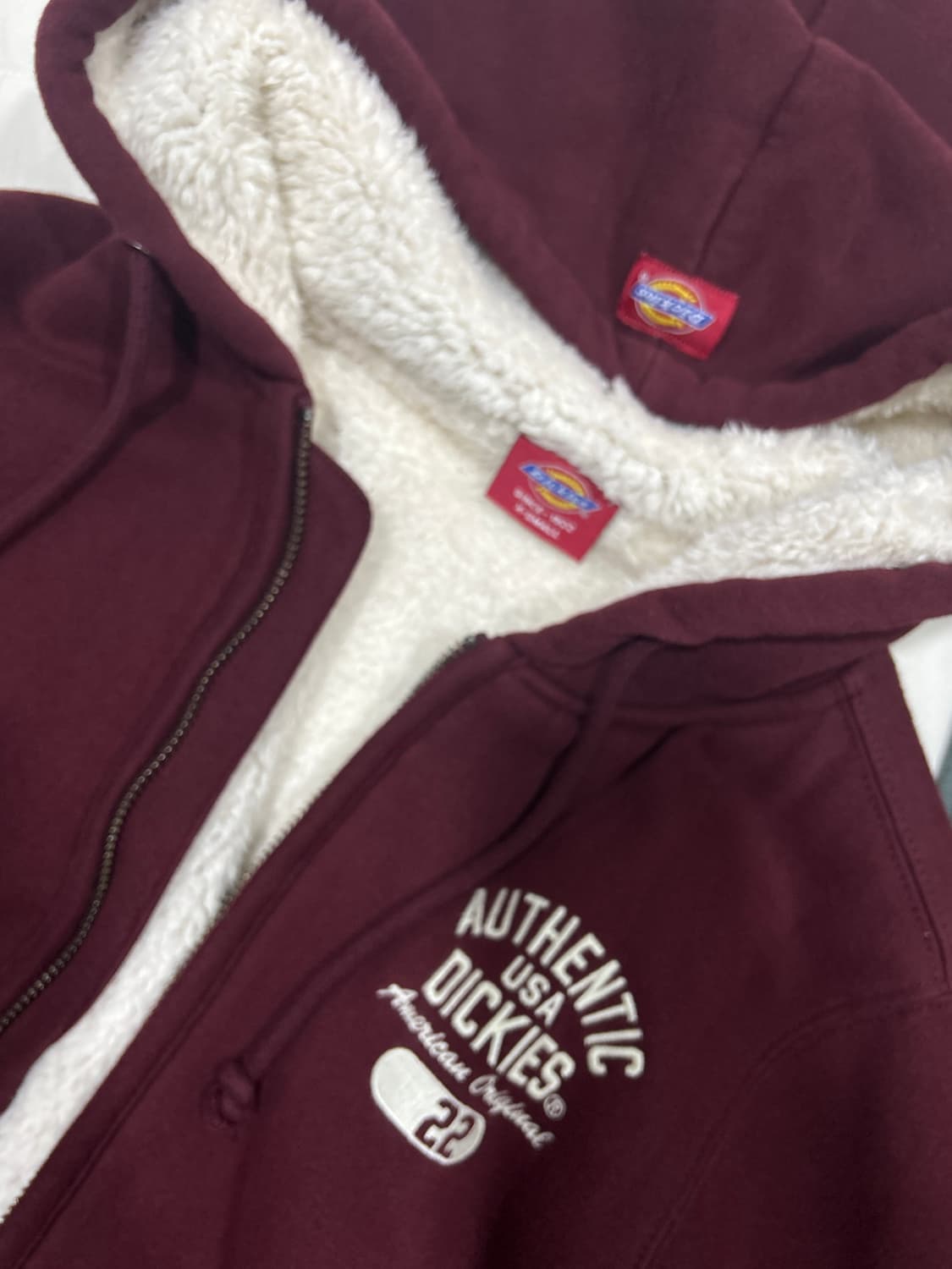 디키즈 s사이즈 양털 후드집업 상품이미지1