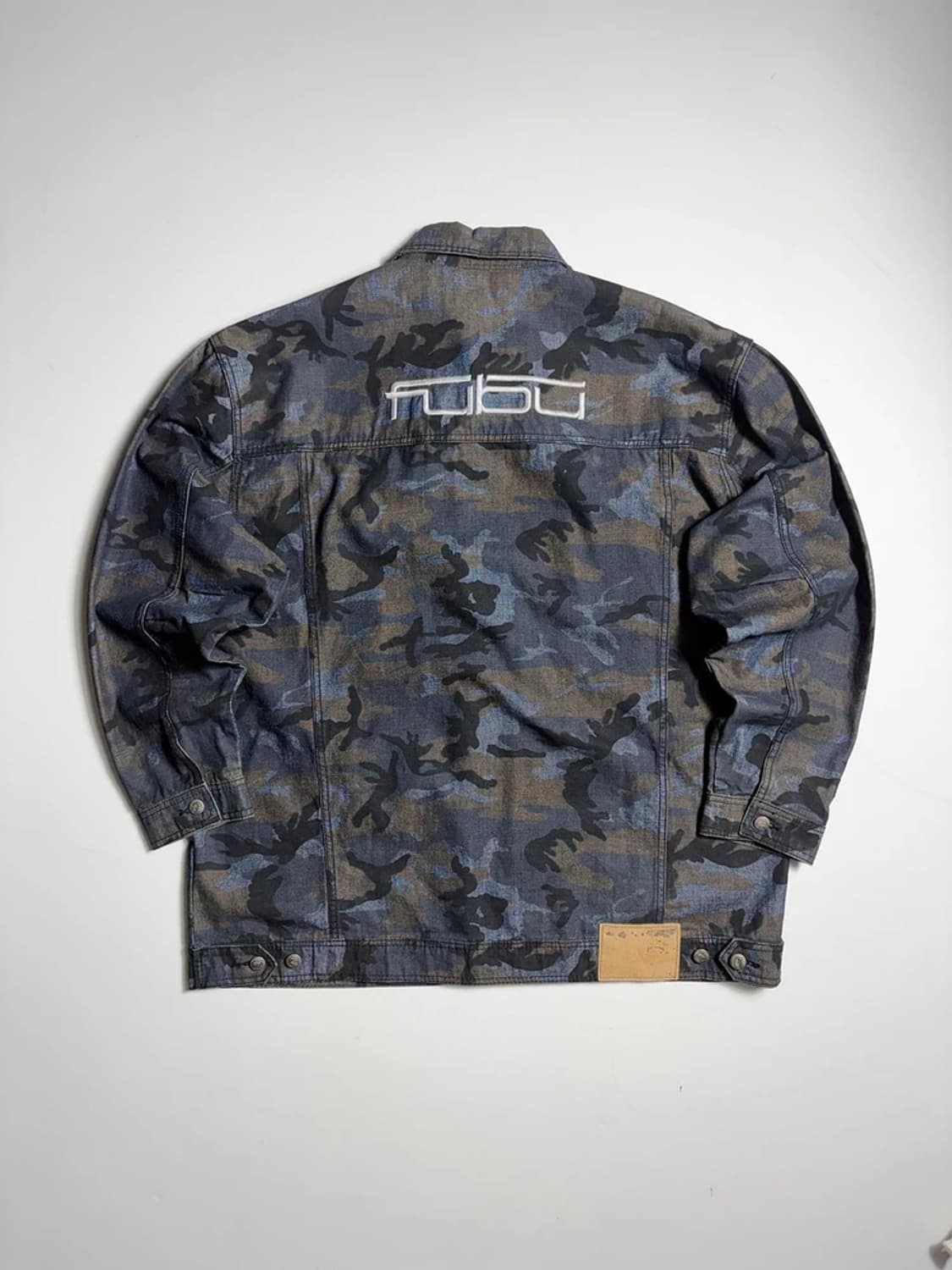 FUBU 푸부 자수 로고 카모플라쥬 데님 셔츠 자켓 R2127 상품이미지5