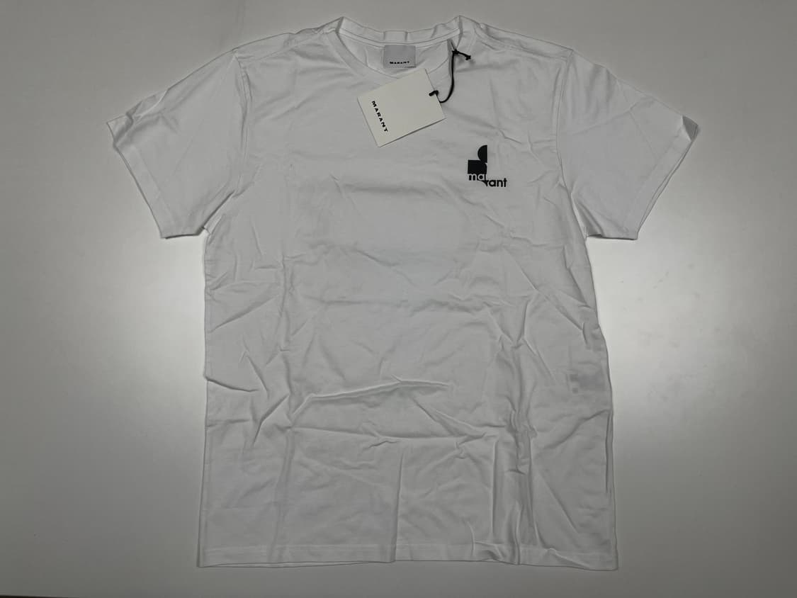 이자벨마랑 Marant 로고 반팔 티셔츠 화이트 L / 택달린 새상품 상품이미지1