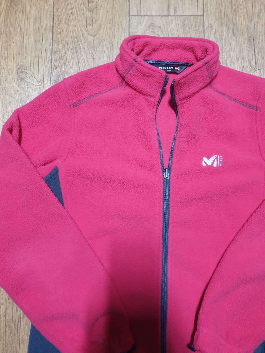 밀레 기모 후리스 집업90 사이즈입니다 상품이미지4