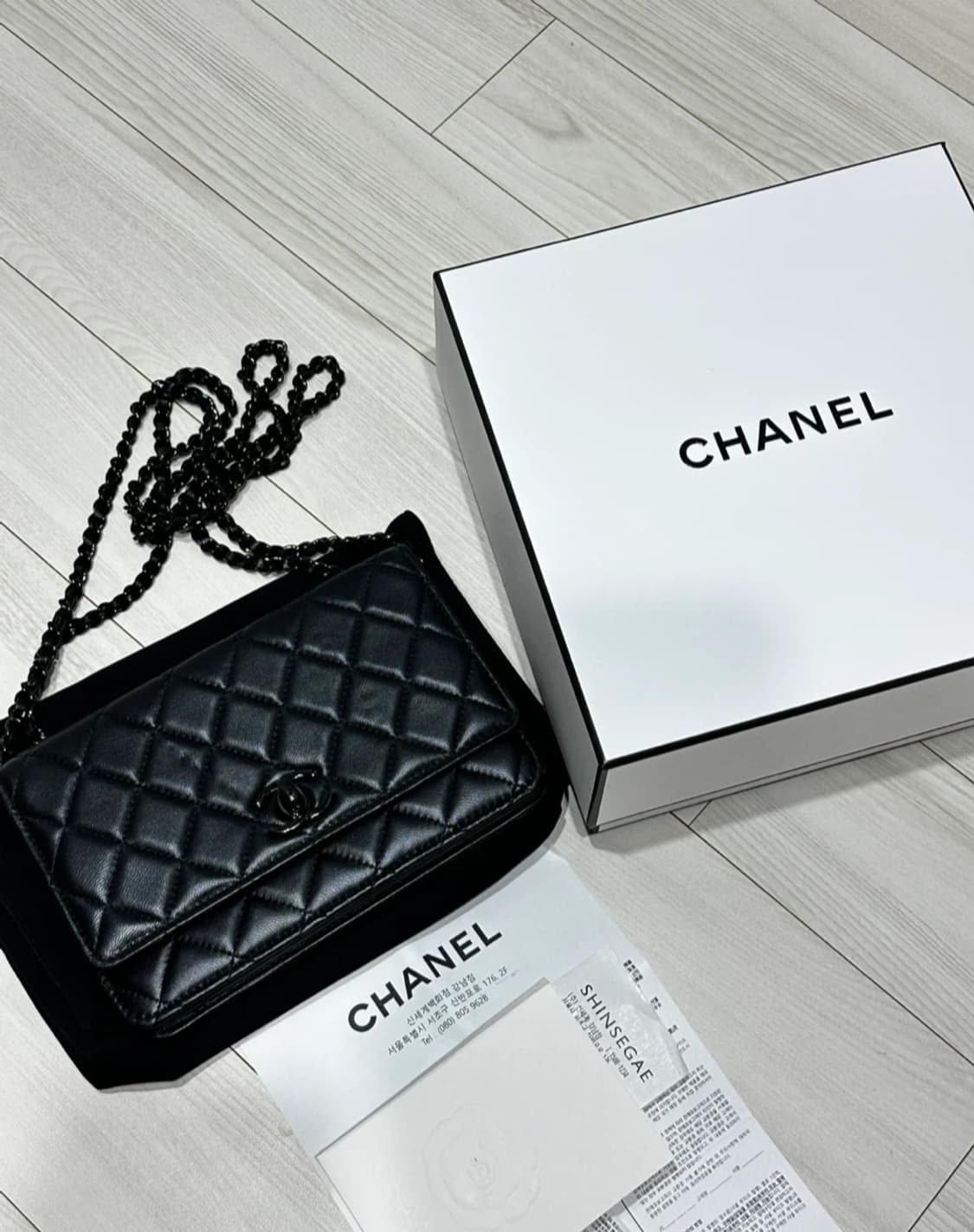 (정품)샤넬 클래식woc 블랙 램스킨 (한정판) 상품이미지1