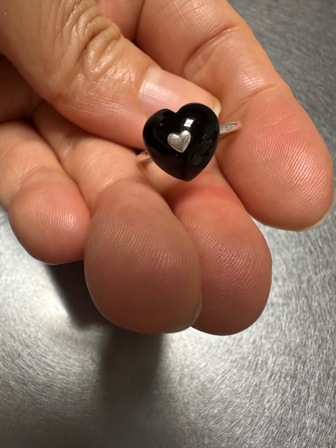 COLDFRAME 콜드프레임 블랙 하트 반지 (8호) 상품이미지4