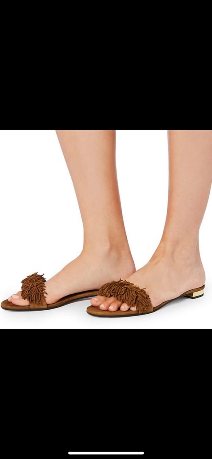 아쿠아주라 브라운 태슬 슬리퍼 샌들 39 상품이미지2