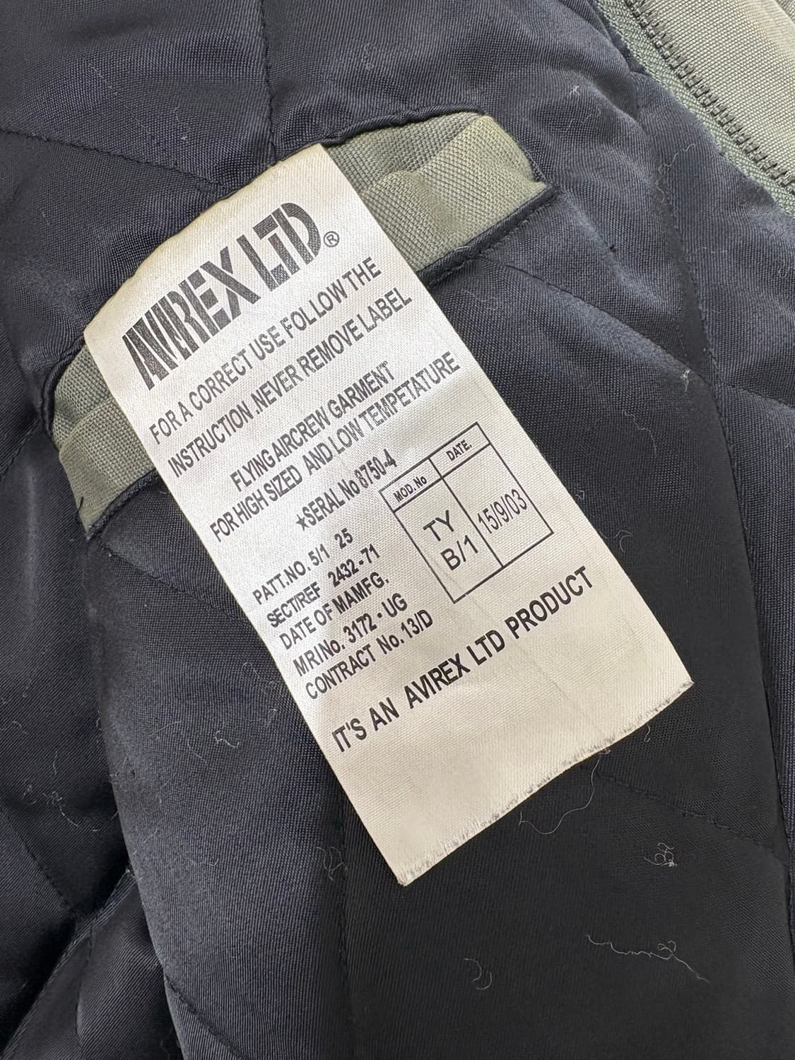 Avirex USAF N-3B  Parka 상품이미지6