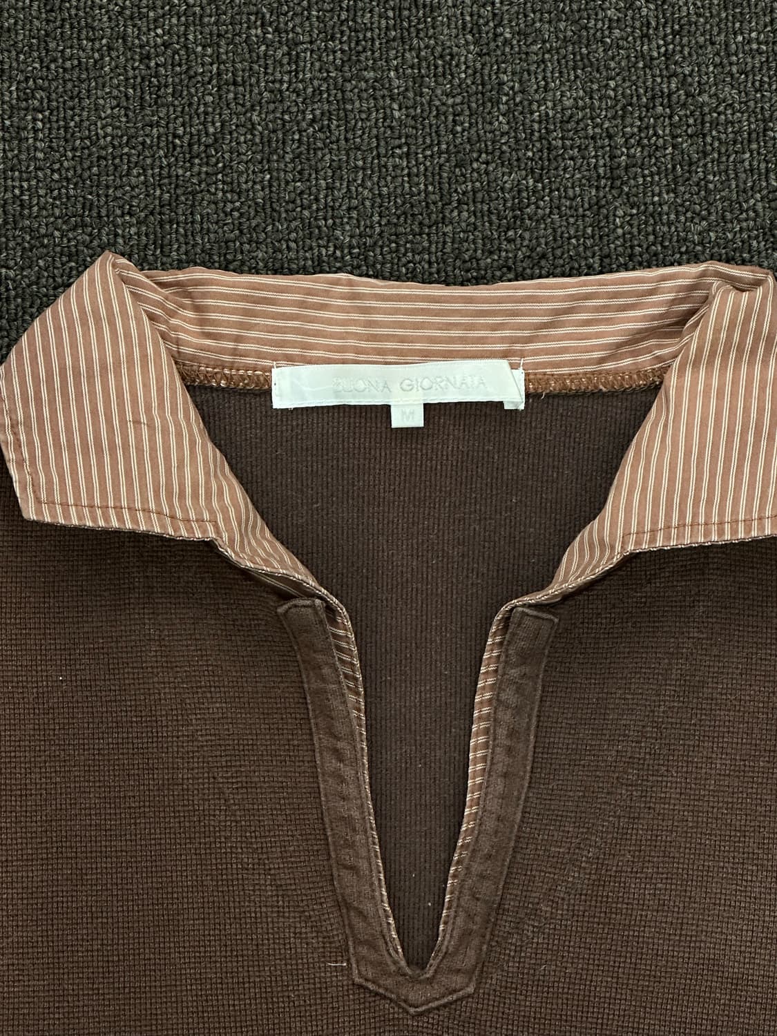 M)Japanese vintage 레이어드 브이넥 롱슬리브 상품이미지2