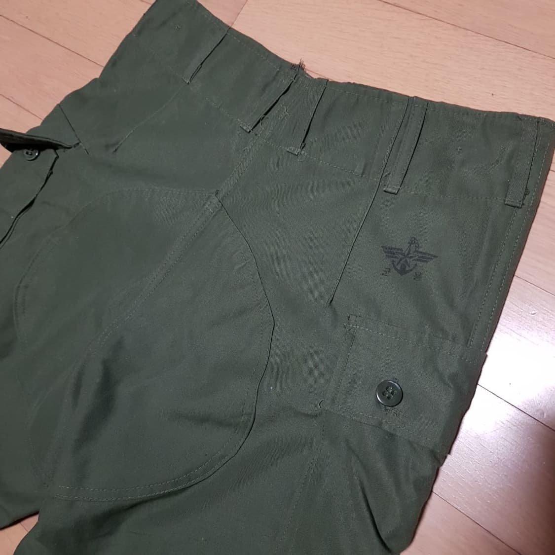 30 /1987년 한국군 OD 더블니 구형카고팬츠/빈티지/2-학 상품이미지2