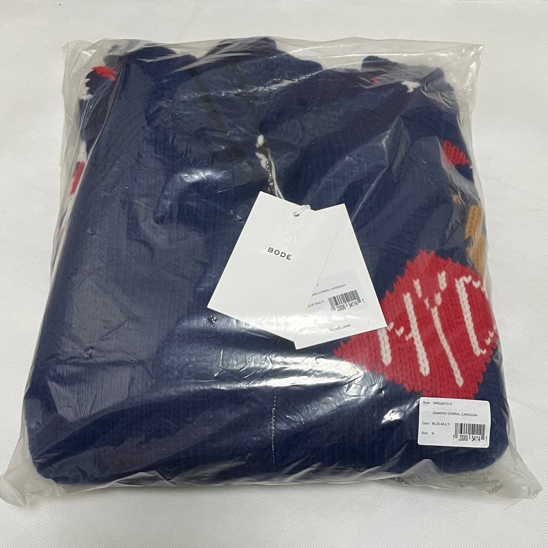 [M]보디 BODE 다이아몬드 카라 울 집업 가디건 상품이미지5