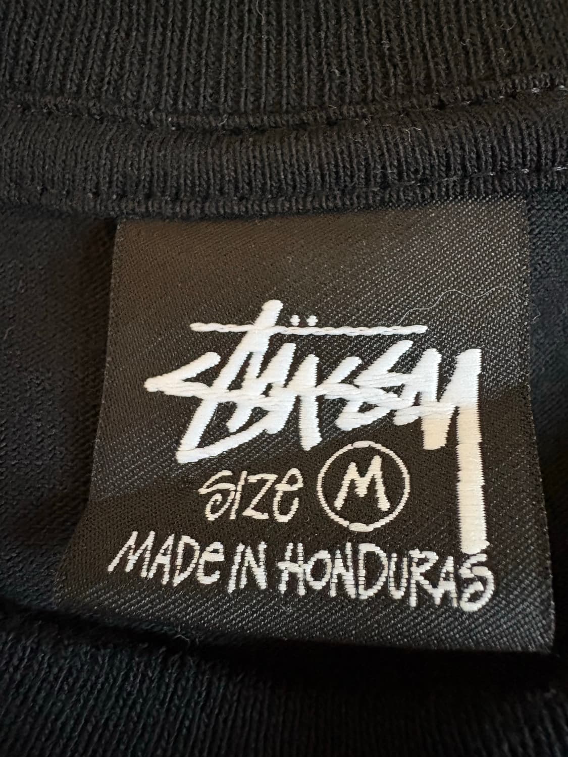 스투시 블랙 긴팔티 M 상품이미지1