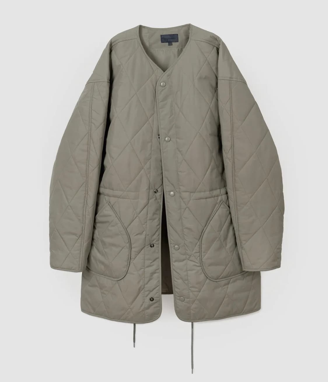 퀼팅 롱 점퍼 베이지 L - 새상품 상품이미지5