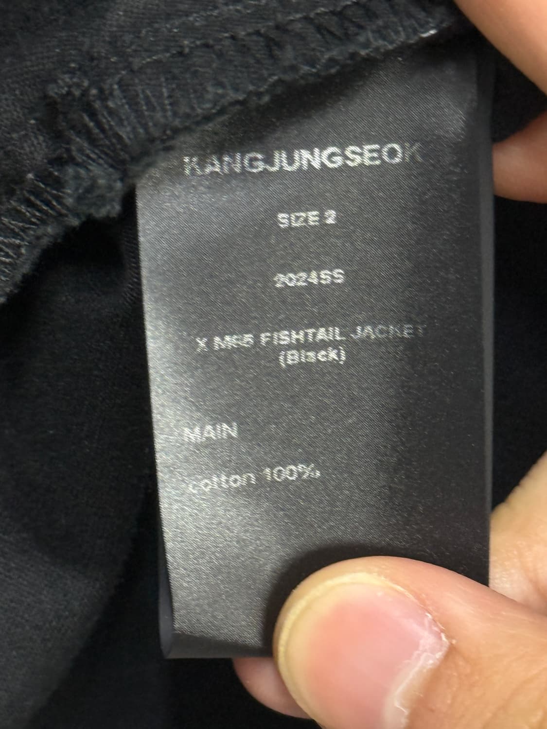 강정석 X M65 FISHTAIL JACKET (BLACK) (2사이즈) 상품이미지4