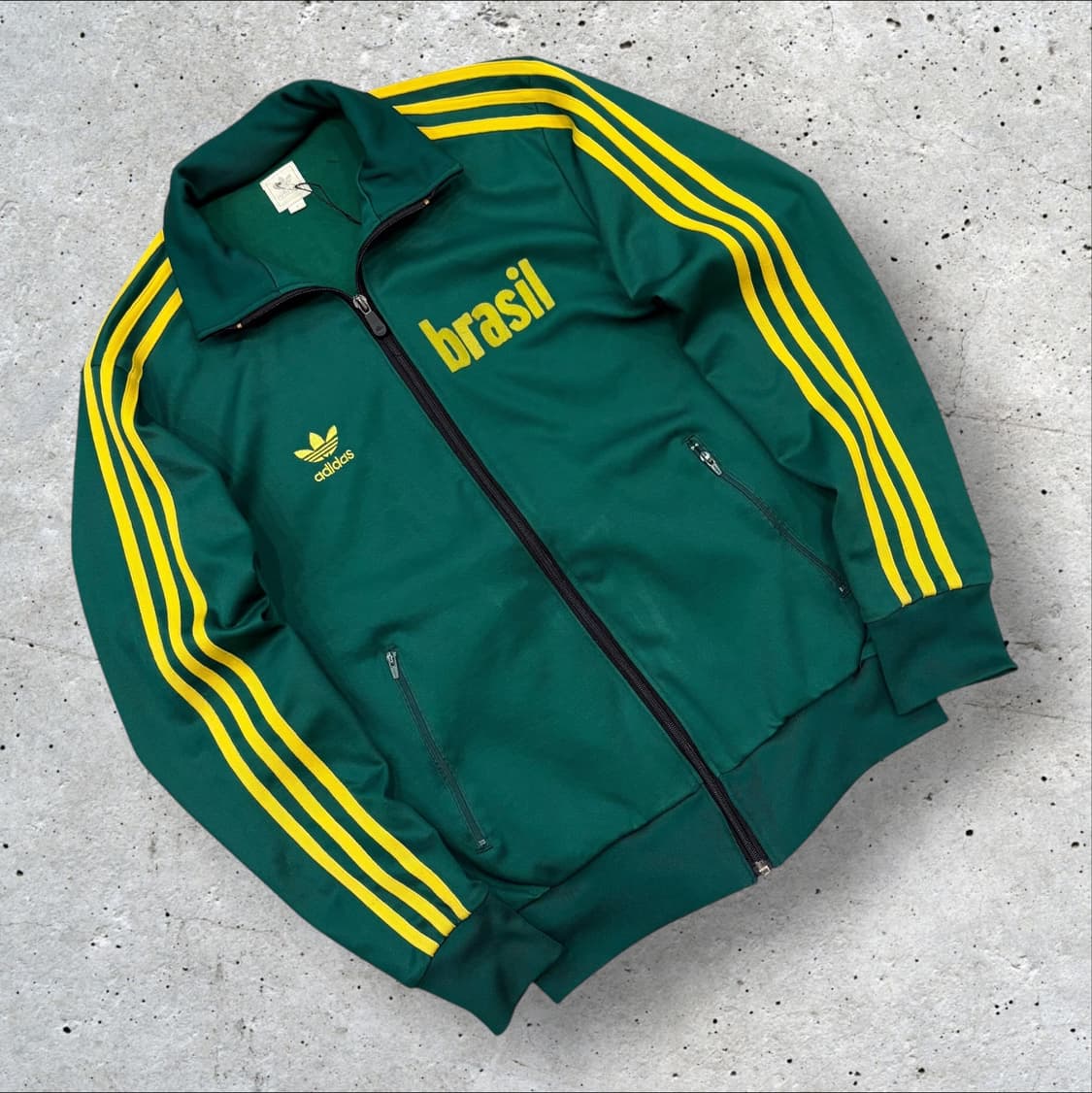 [S] 06s 아디다스 브라질 트랙탑 녹색/노란색 B504 상품이미지1