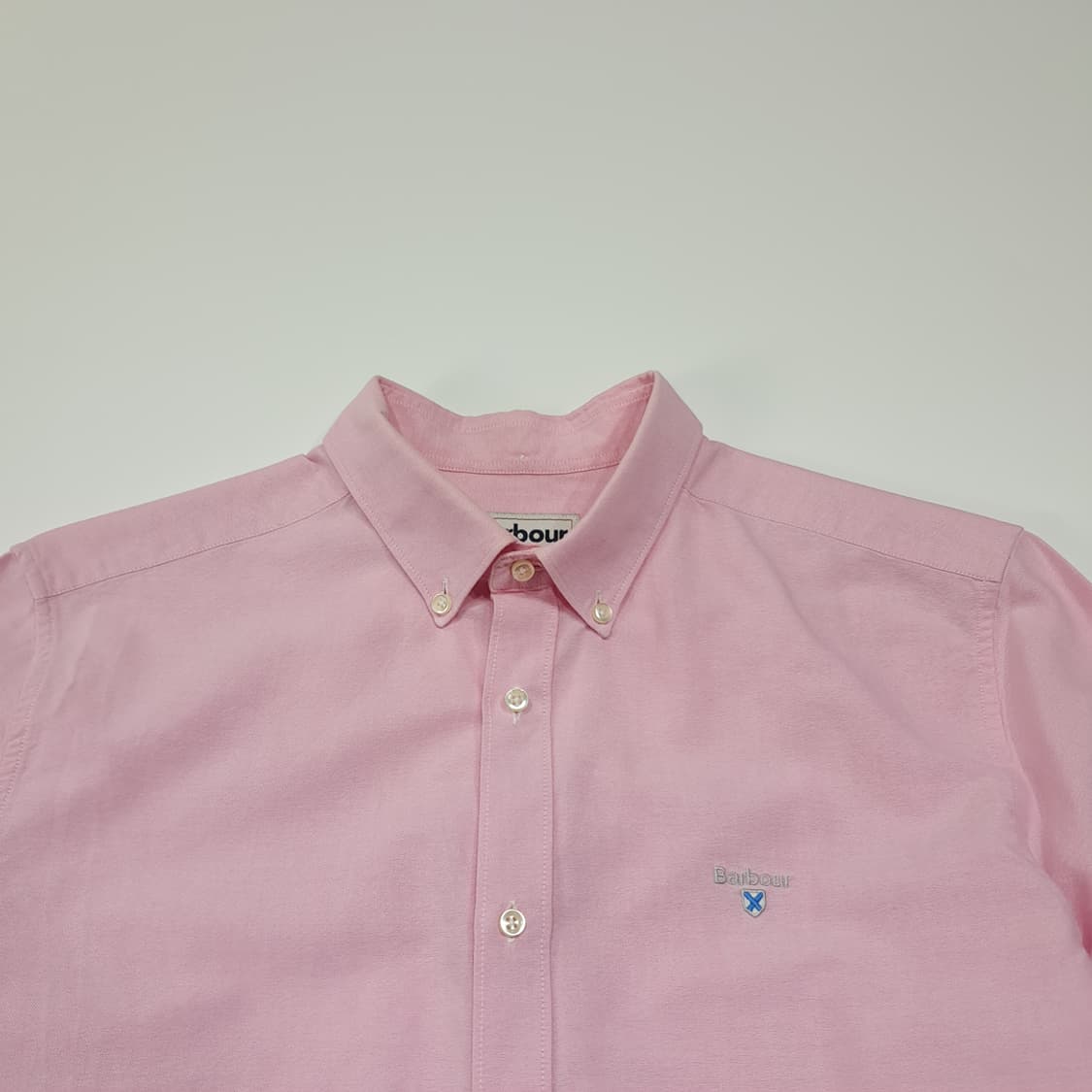 CL372 M 바버 코튼 버튼다운 옥스포드 핑크 셔츠 남방 상품이미지2