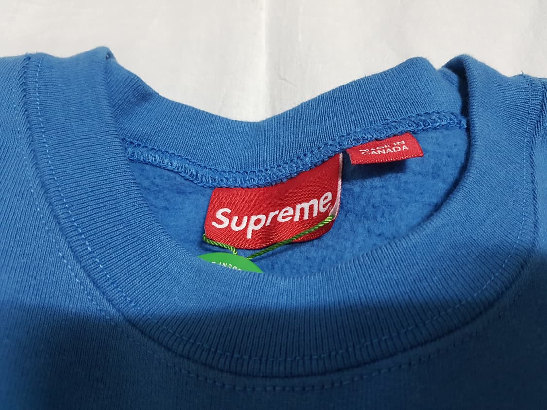 L 슈프림 스몰박스 로고 크루넥 패일 로얄 블루 맨투맨 상품이미지4