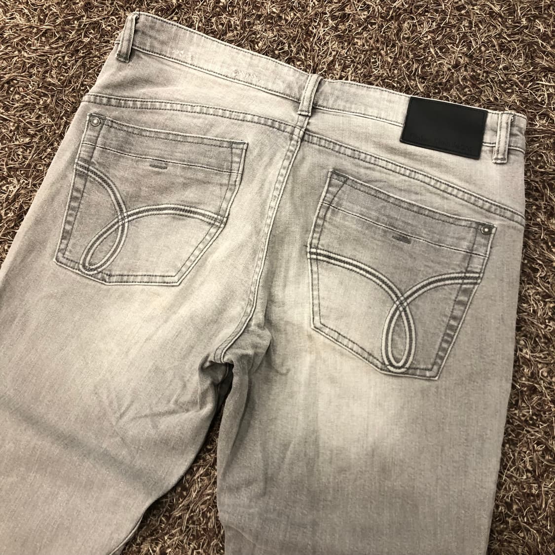 캘빈클라인 그레이 디스 워싱 데님 팬트 상품이미지4