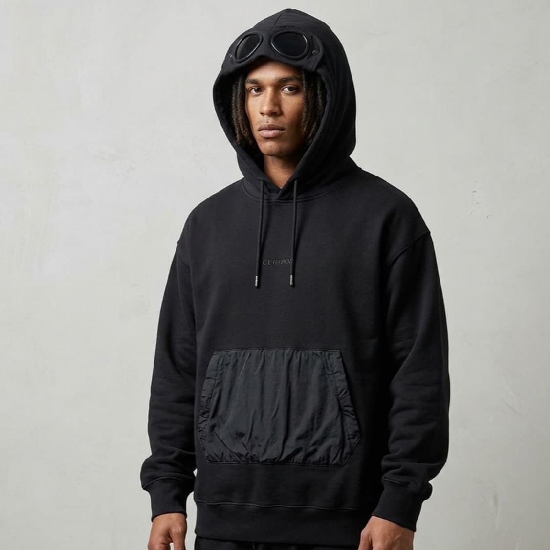 팔라스 CP컴퍼니 고글 후디 후드티 블랙 L 100 상품이미지1