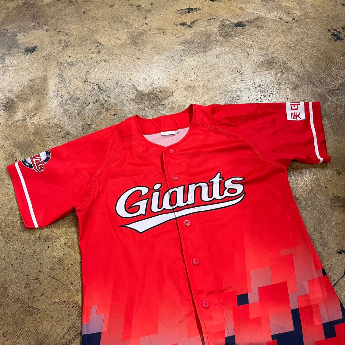 [ M ] 롯데자이언츠 반팔 야구 유니폼 b15 상품이미지1