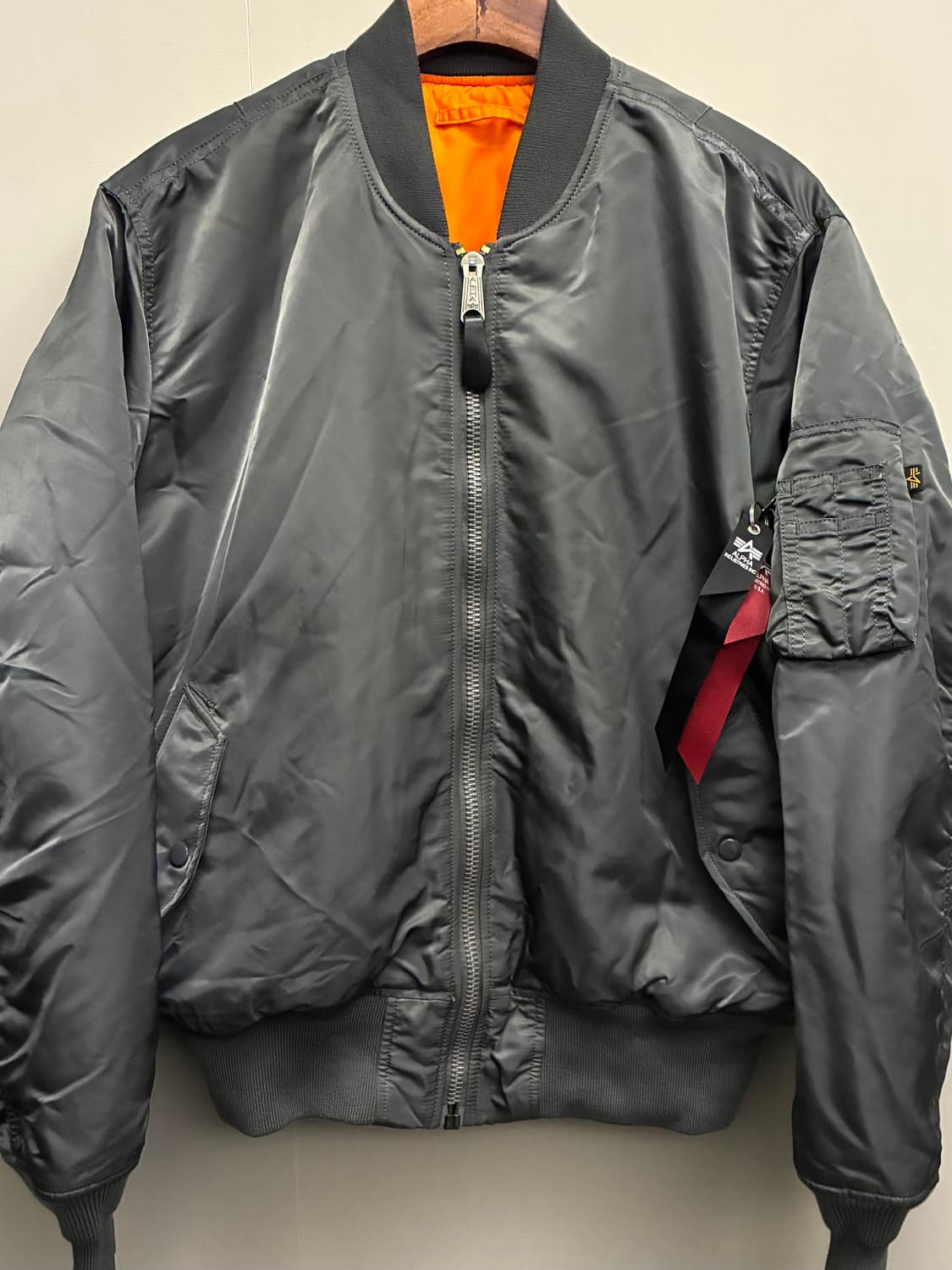 (L/105)알파인더스트리 ma-1 건메탈 레귤러 플라이트 항공점퍼 마원 상품이미지1