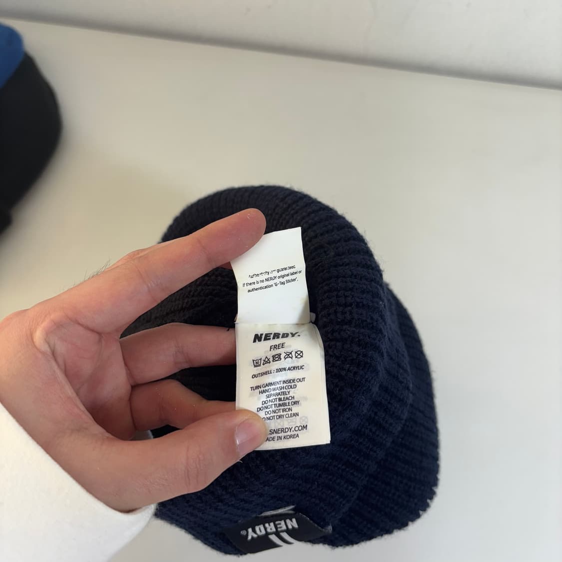 OS 널디 네이비 숏비니 상품이미지3