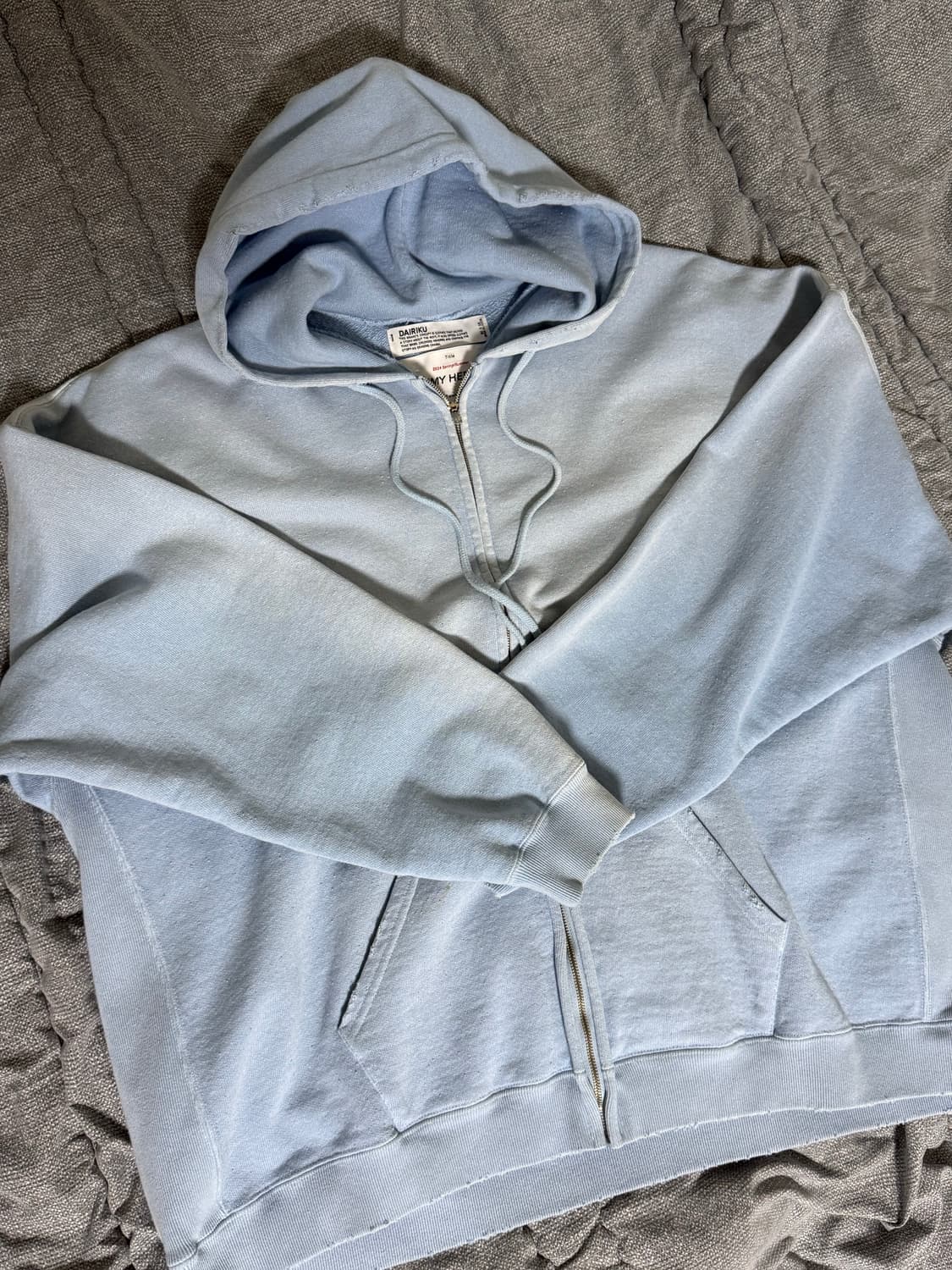 [m] dairiku 24ss sunburn zip up hoodie 상품이미지2