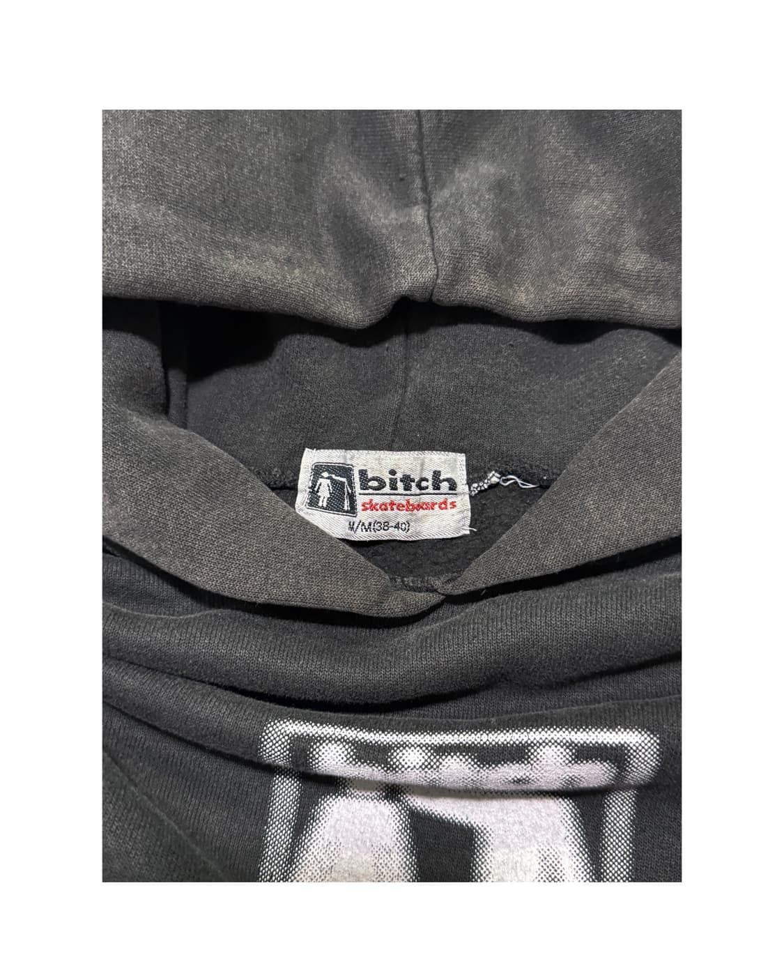 00‘s bitch skateboard 블러 후드 상품이미지3