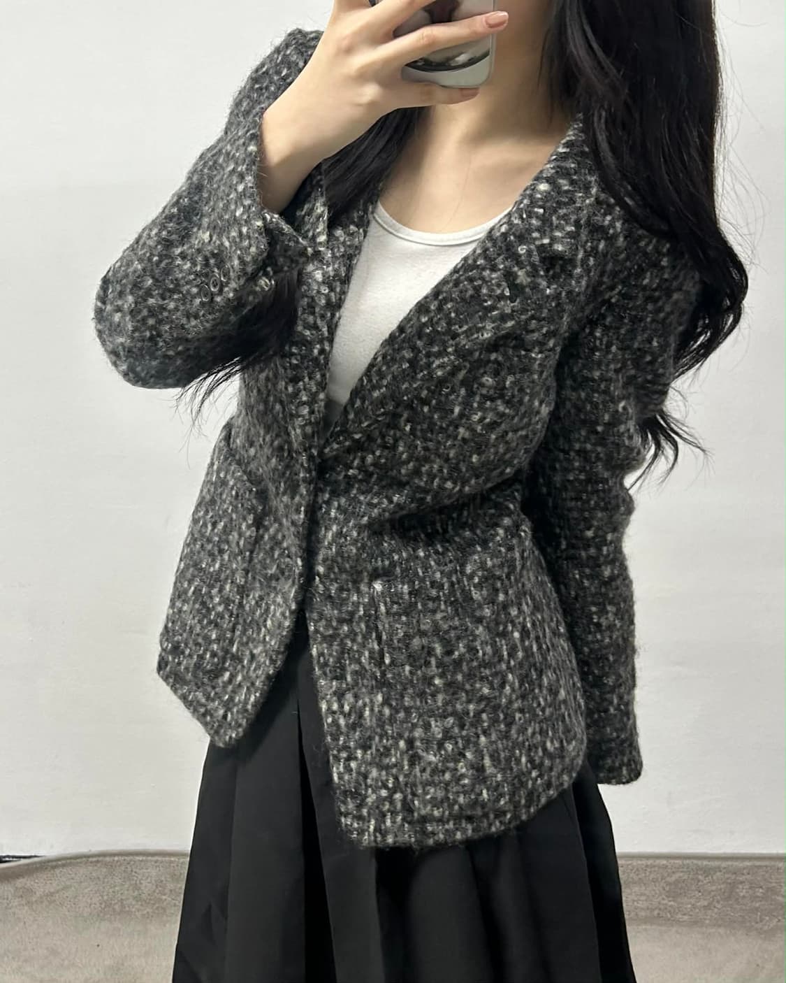 입생로랑 리브 고쉬 울 트위드 2B 블레이져 자켓 상품이미지4