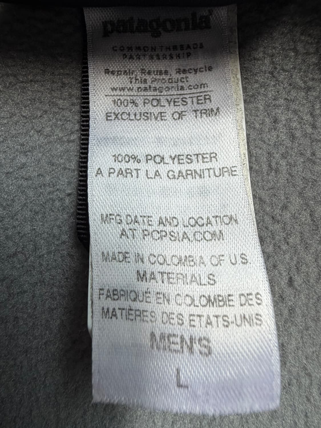 파타고니아 신칠라 풀집업 플리스 자켓  상품이미지6