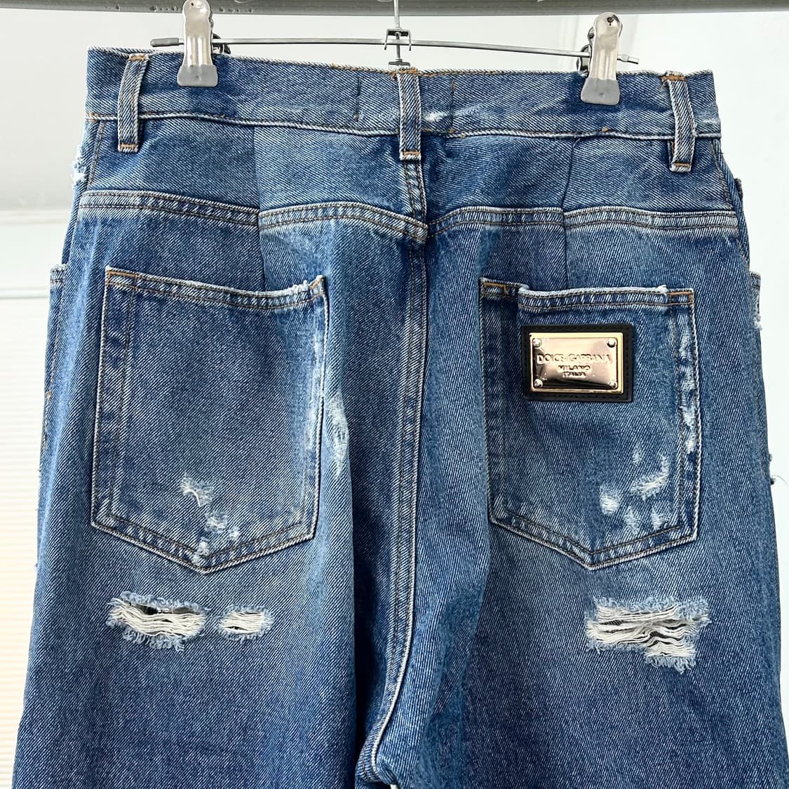 돌체앤가바나 디스트레스드 클립 데님 팬츠 상품이미지8