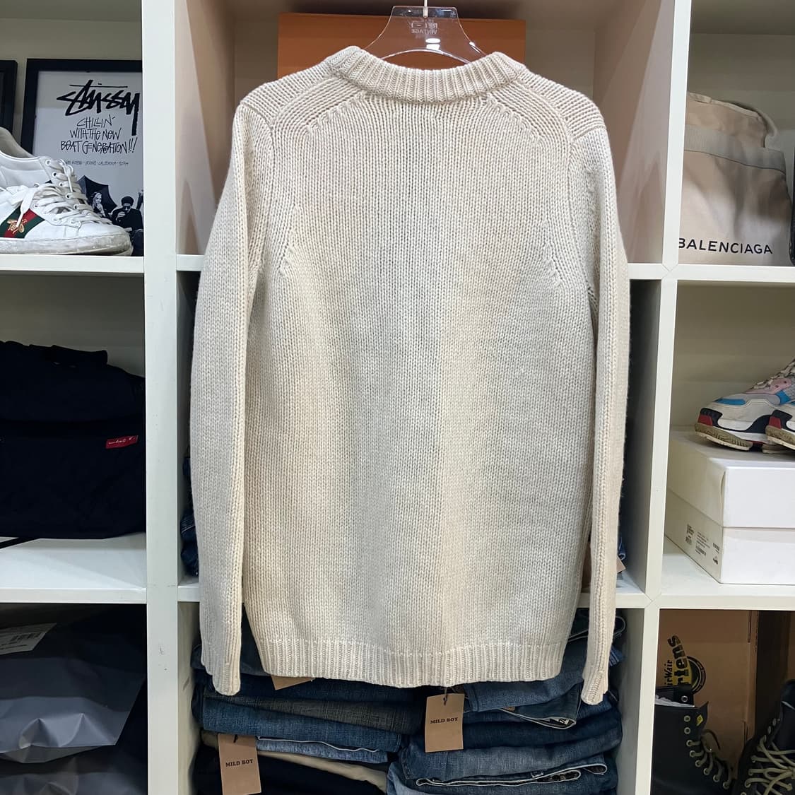 아크네 스튜디오 아이보리 울 니트 스웨터 XXS 상품이미지3