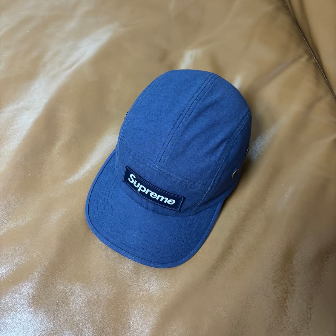 슈프림 캠프캡 모자 박스로고 23fw 밀리터리 네이비 상품이미지5