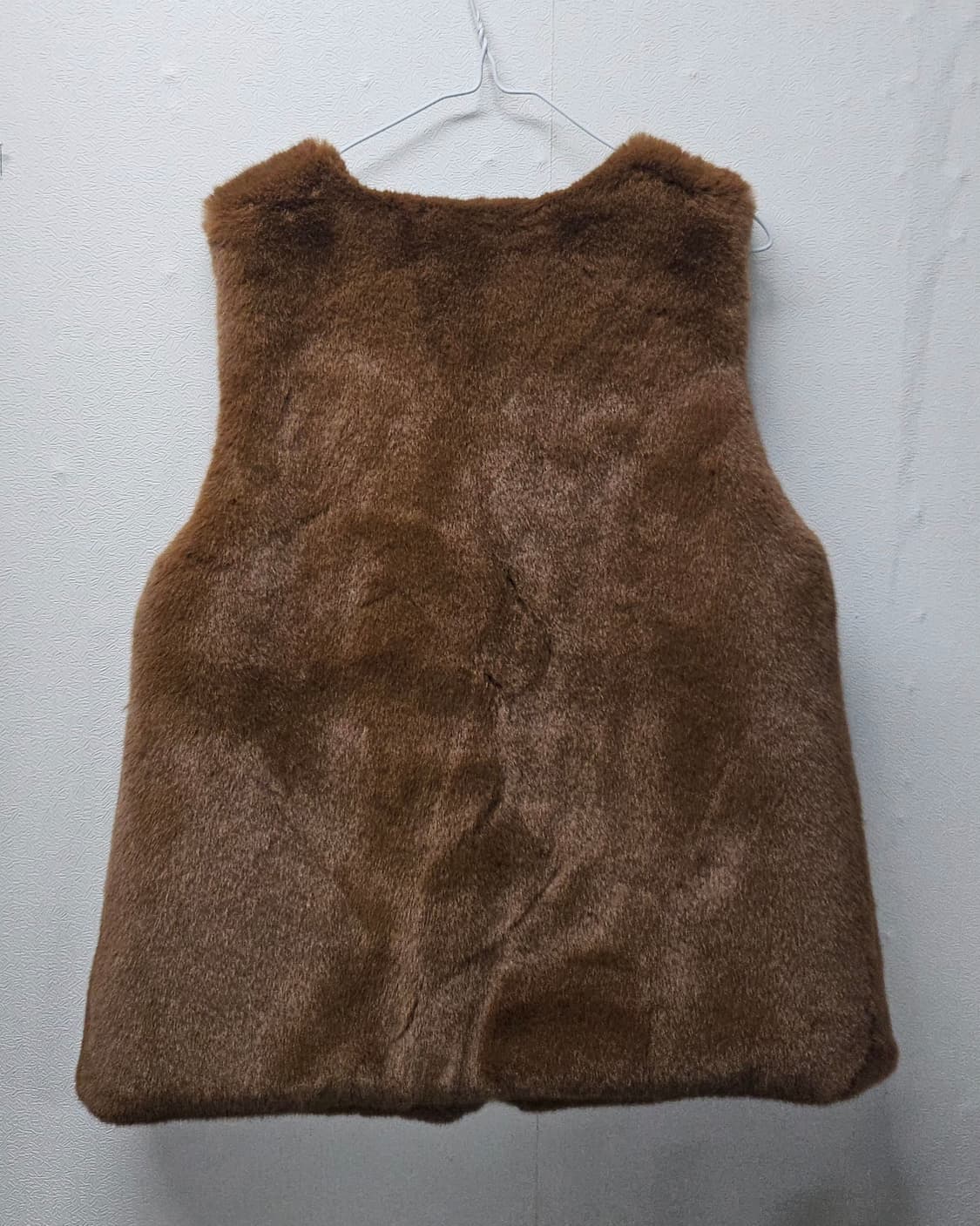 Merry.J 브라운 인조  퍼 조끼 M 상품이미지5