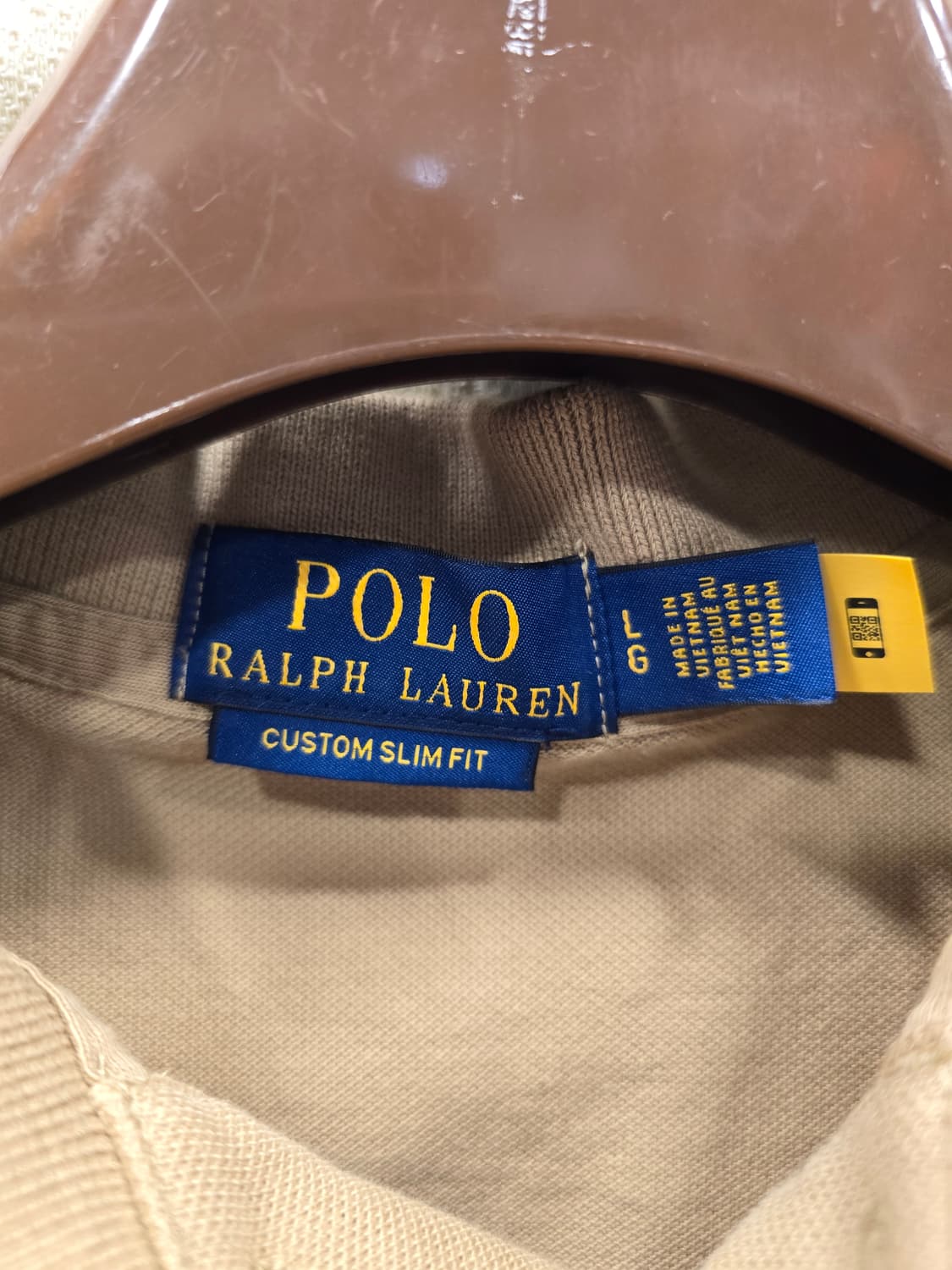 폴로 랄프로렌 카키 커스텀 슬림핏 카라티 반팔티L(100) 상품이미지7