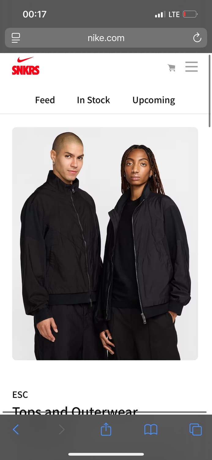 나이키 ESC 컴퓨테이셔널 트랙 자켓 블랙 100 상품이미지2