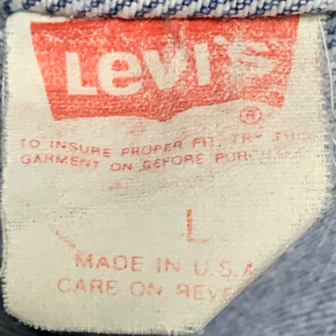 [L] 80's 리바이스 데님 트러커 재킷 70507-0219 상품이미지6