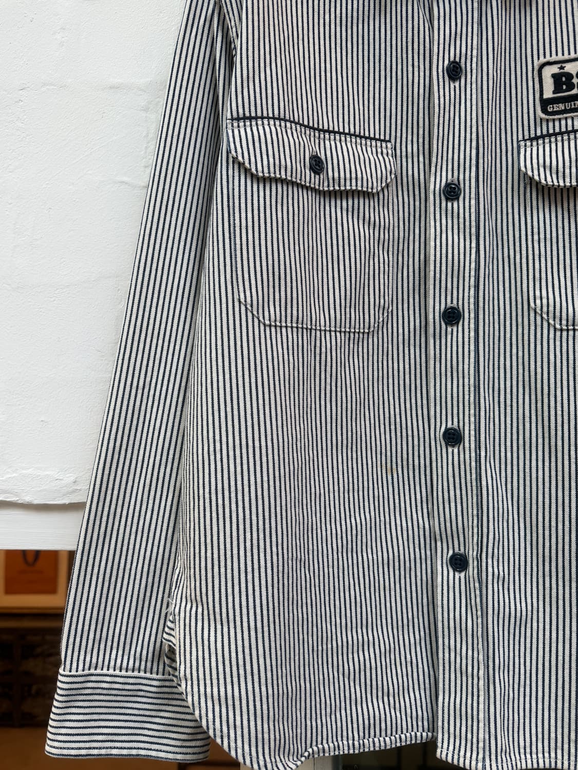 Bull Original 히코리 스트라이프 셔츠 자켓 M 상품이미지4