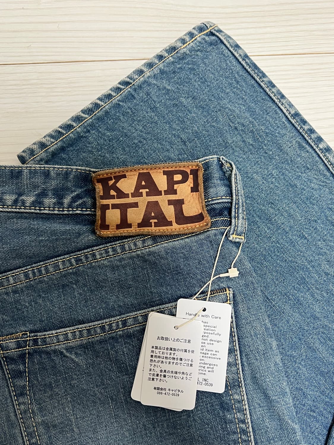 캐피탈 14온즈 몽키 시소코 잼스톤 데님 상품이미지4