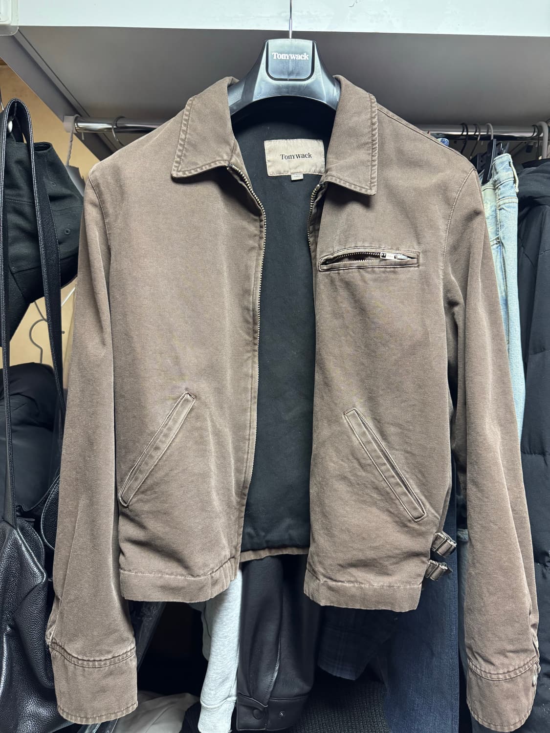 토니웩 가먼트 워싱 블루종 브라운 라지 상품이미지2