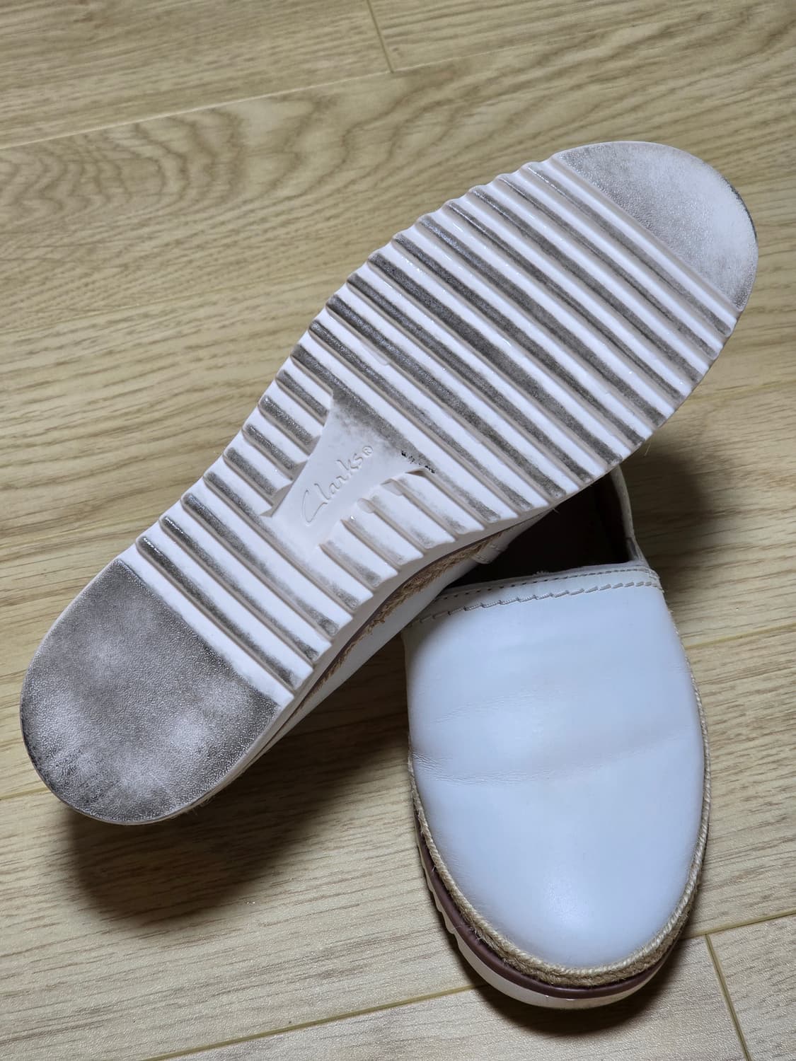 클락스 세레나 화이트 에스파듀 슈즈 225 상품이미지5