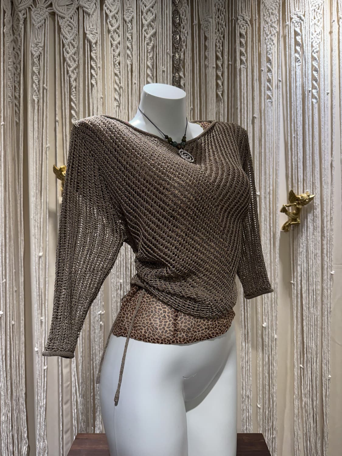 Leopard See-Through Top 0071 상품이미지2