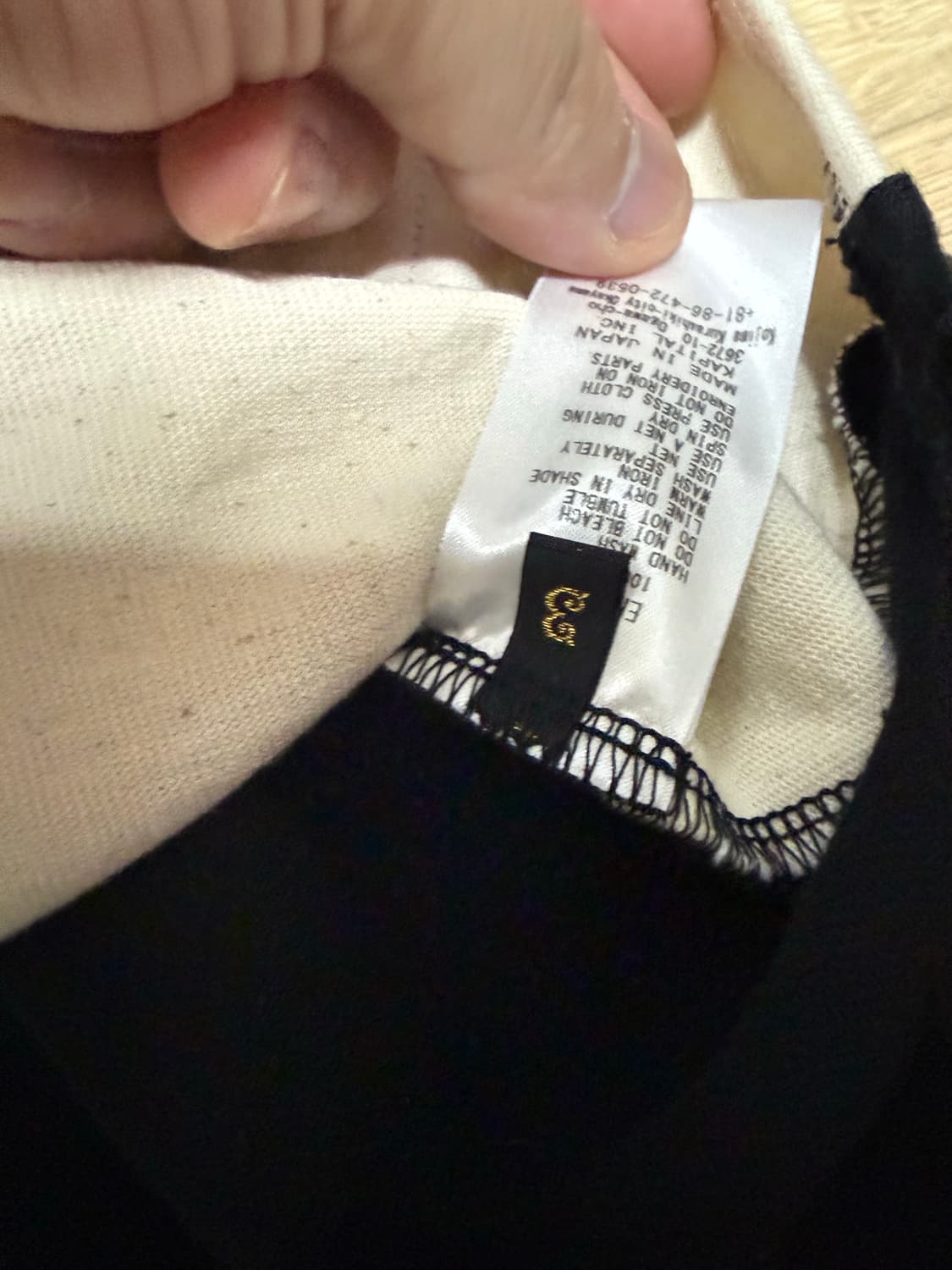 [3]캐피탈 베이스볼 본 셔츠 키나리 블랙 상품이미지3