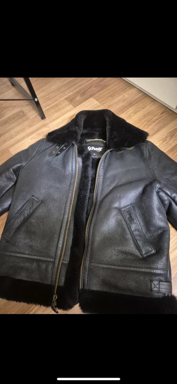 Schott b-3 근본 무스탕 유일매물 상품이미지5