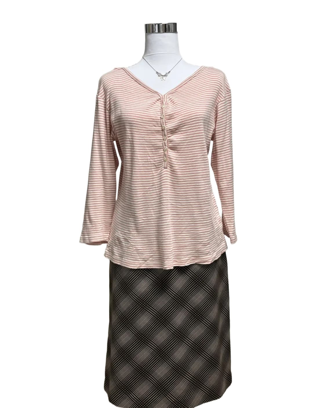 Pink stripe t shirt 상품이미지4