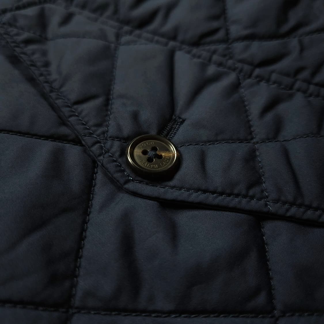 폴로 랄프로렌 신형 포니 로고 퀼팅 자켓 네이비 (M) 상품이미지4