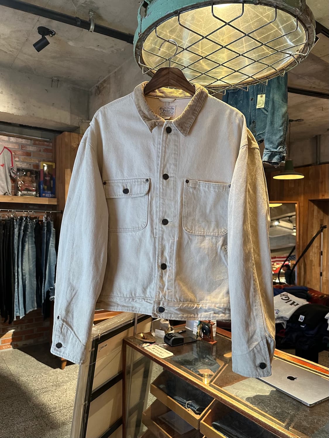 80s USA 빈티지 폴로 랄프로렌 덩가리 데님 자켓 상품이미지3