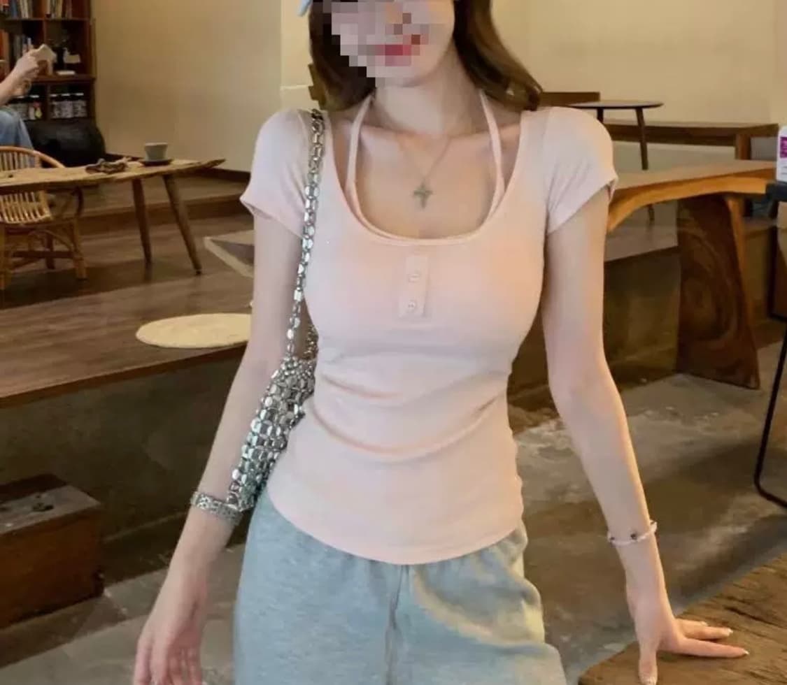 핑크 오프숄더  상품이미지1