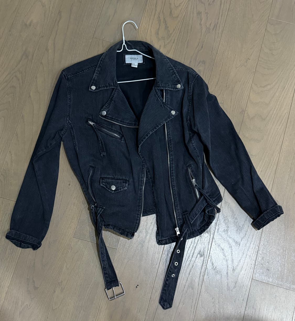 Forever21 흑청 라이더자켓 상품이미지2