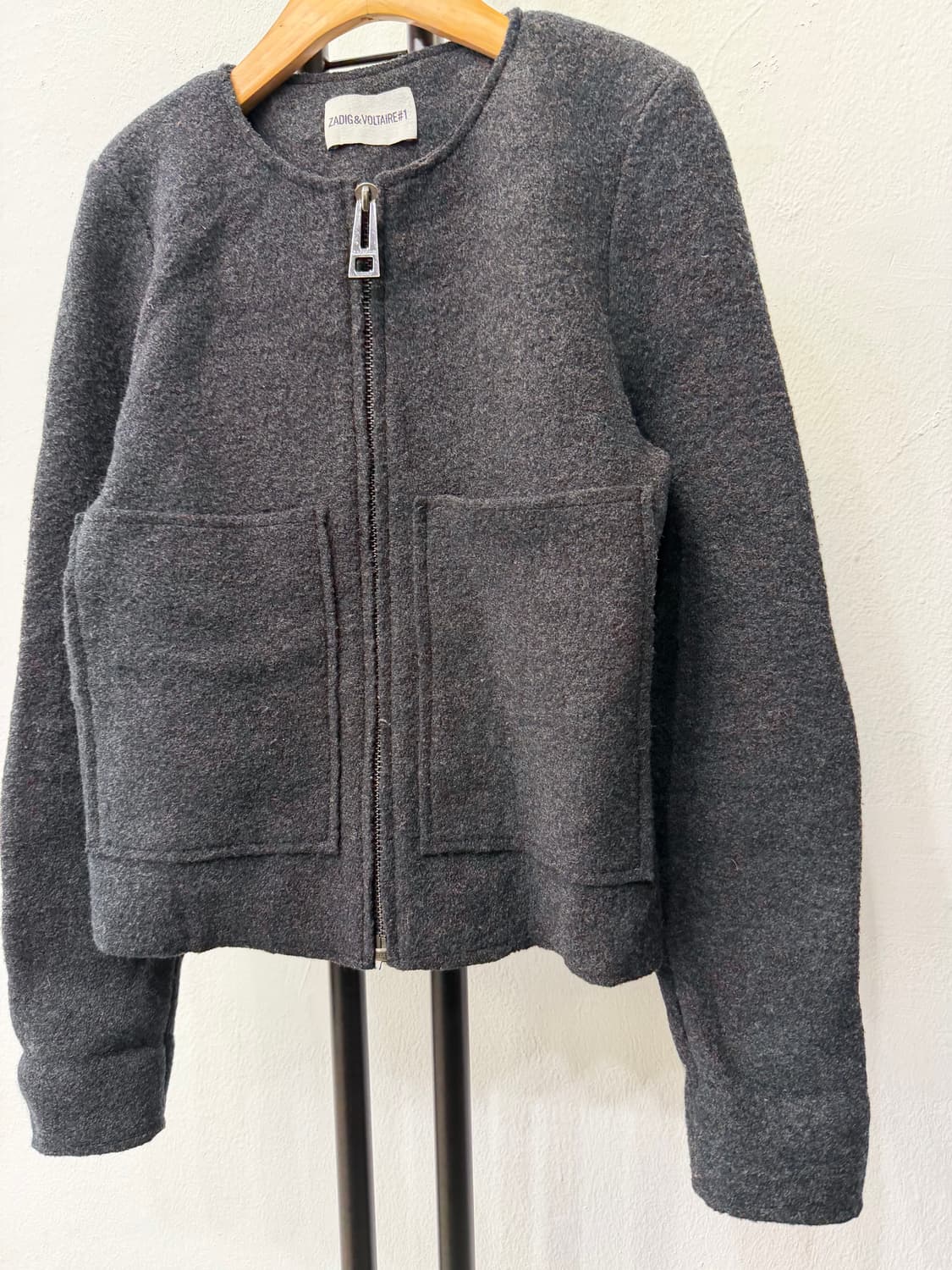 정품) 쟈딕앤볼테르 울 집업 자켓 S 상품이미지3