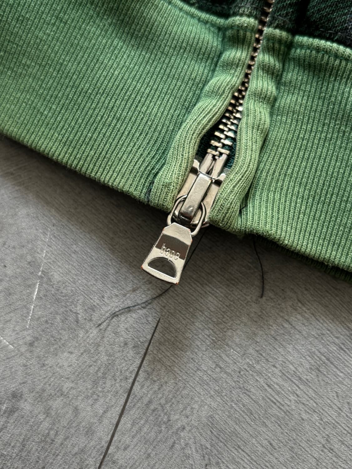 Bape 베이프 그린 체크 패턴 풀집 후디 상품이미지3