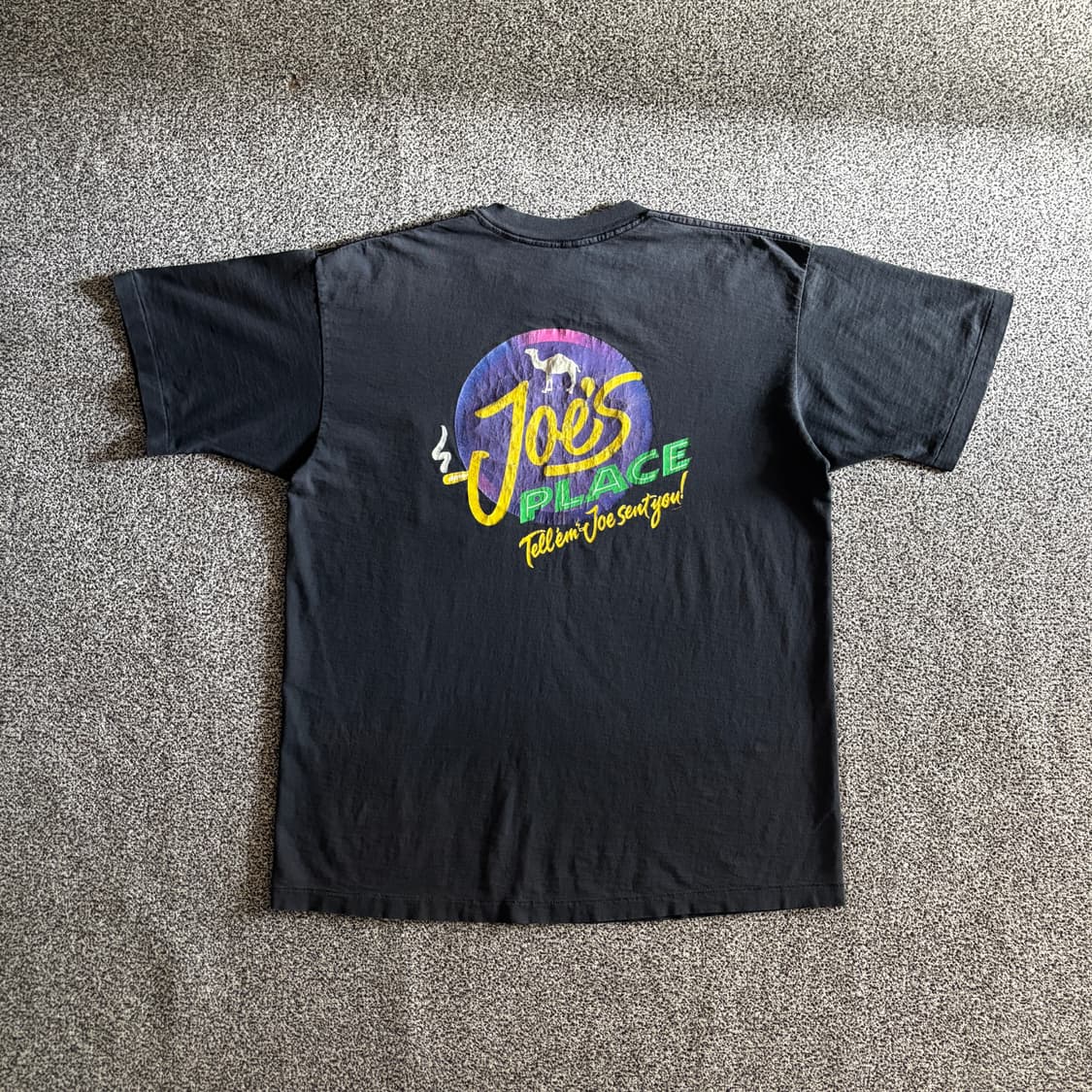 90s 빈티지 카멜 Joe place 반팔 티셔츠 상품이미지3