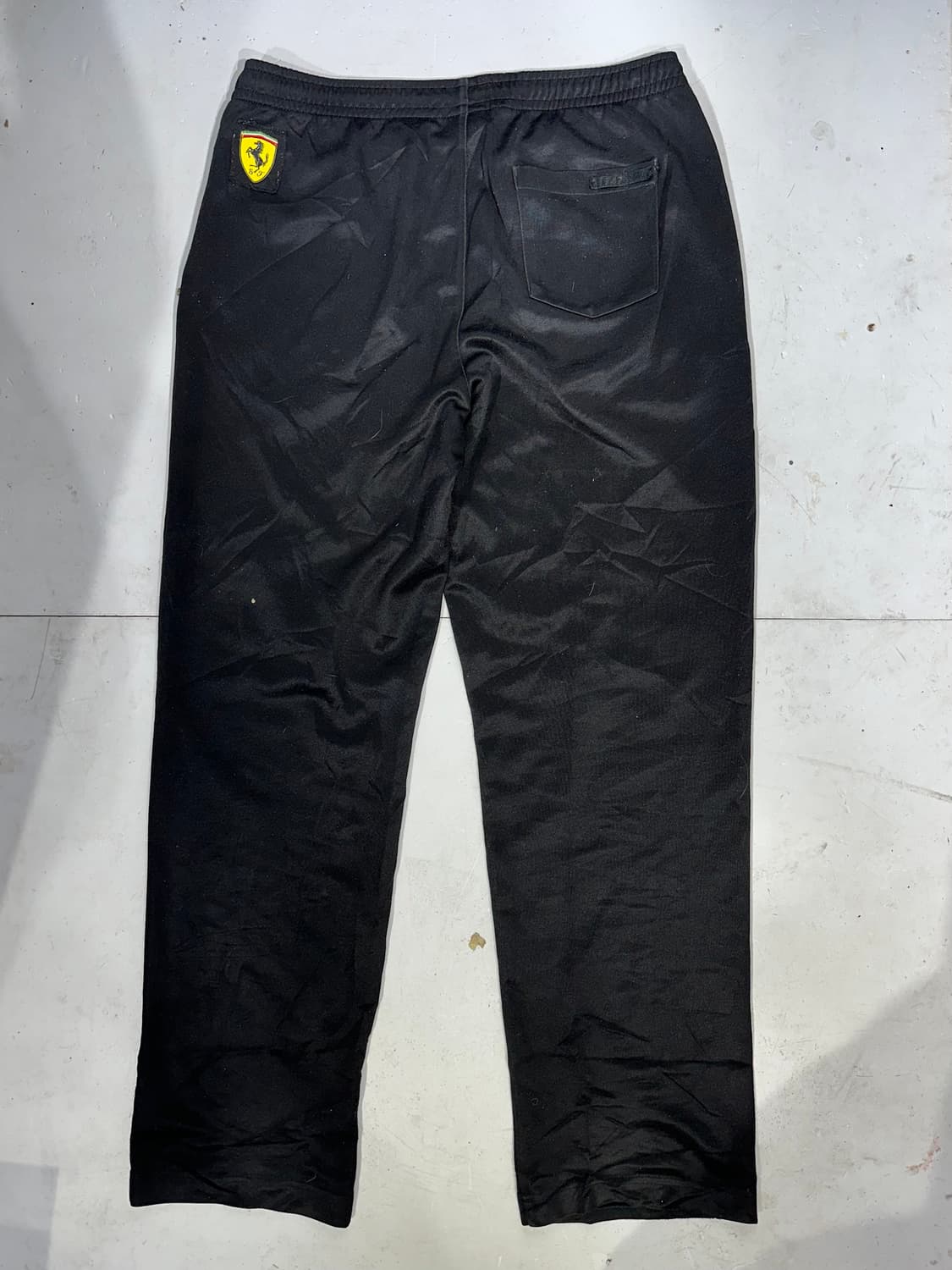 푸마 블랙 페라리 콜라보 와이드 트레이닝 팬츠 추리닝 바지 L 상품이미지5